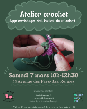 Cours de crochet - apprentissage des bases