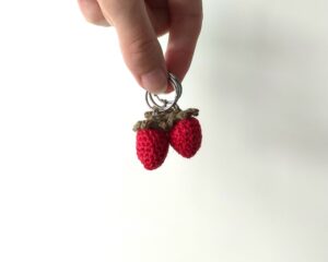 Porte-clé fraise