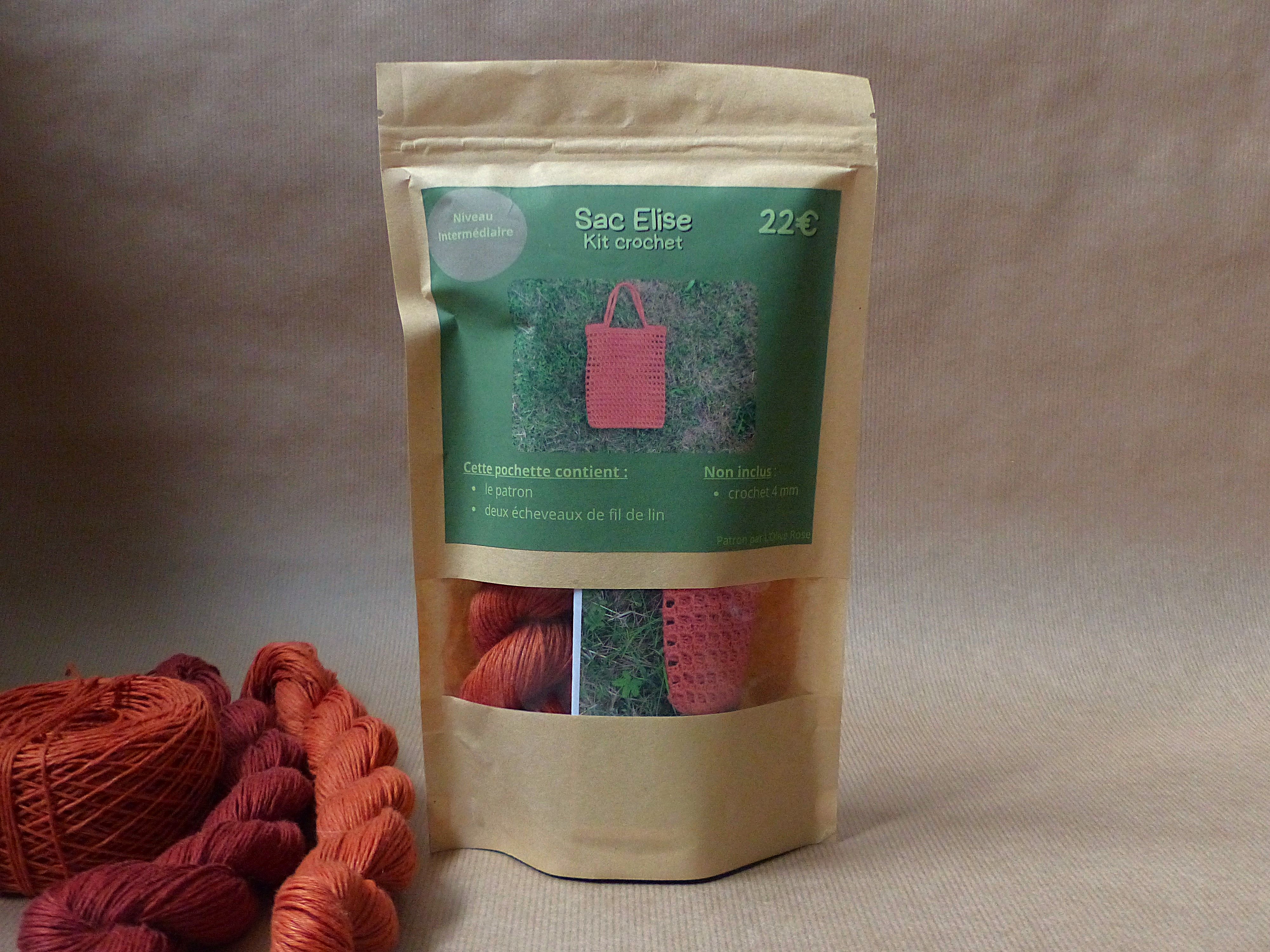 Kit sac Elise - crochet